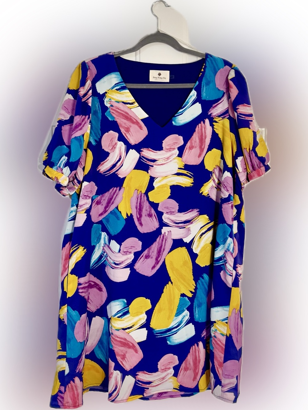 Betsey’s Boutique Shop Abstract Print Dress | Size XL | Lined